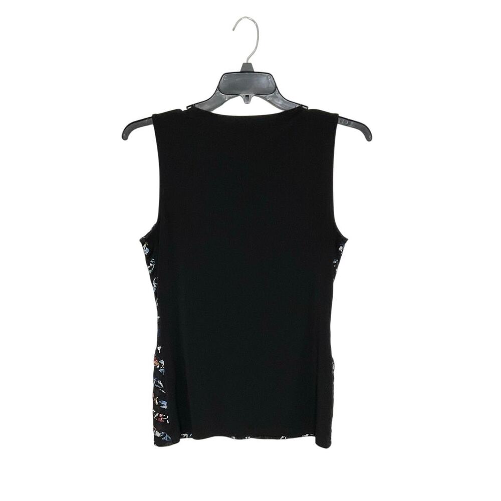 WHBM Sleeveless Geometric Top Sleeveless Size Medium Mesh Stretchy Multicolor - Picture 2 of 6